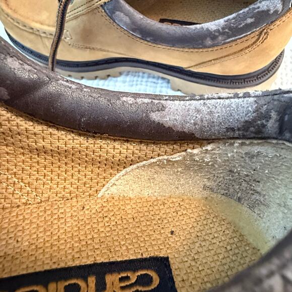 Candies Chunky Moc Oxford Size 7.5 Lug Sole Lace Up 90s Y2k Wheat Yellow Leather - Picture 9 of 13